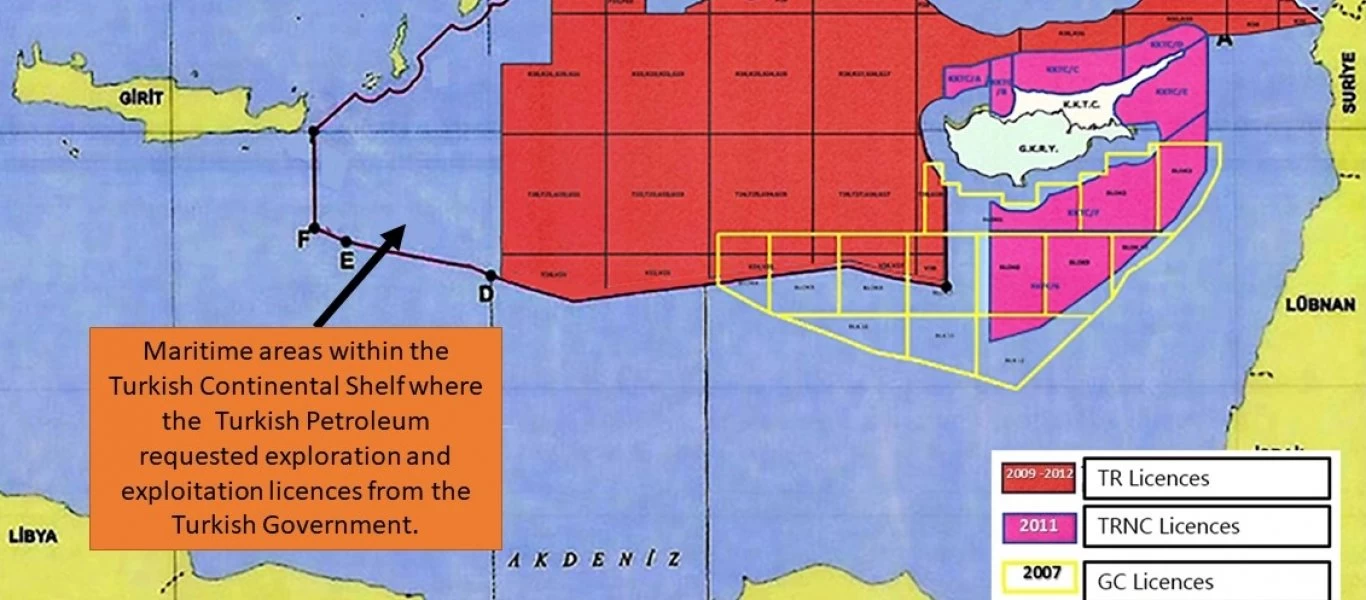 Νέοι χάρτες από Τουρκία ακρωτηριάζουν εθνικά την Ελλάδα: Μέχρι τις ακτές της Κρήτης - Περικυκλωμένη η Κύπρος